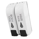 350ml ABS Double Head Soap Sanitizer Bathroom Shampoo Lotion Holder Dispenser