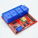 DC7-24V 4 Channel Light Lamp Switch 433mhz Wireless Remote Control Module