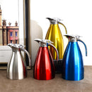 Double Wall Design Non-Toxic Stainless Steel 1.5L Capacity Double Vacuum Insulation Thermal Coffee Carafe Home Water Pot Silver