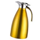 Double Wall Design Non-Toxic Stainless Steel 1.5L Capacity Double Vacuum Insulation Thermal Coffee Carafe Home Water Pot Yellow