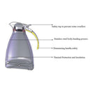 Double Wall Design Non-Toxic Stainless Steel 1.5L Capacity Double Vacuum Insulation Thermal Coffee Carafe Home Water Pot Blue