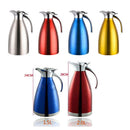 Double Wall Design Non-Toxic Stainless Steel 1.5L Capacity Double Vacuum Insulation Thermal Coffee Carafe Home Water Pot Blue