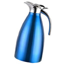 Double Wall Design Non-Toxic Stainless Steel 1.5L Capacity Double Vacuum Insulation Thermal Coffee Carafe Home Water Pot Blue