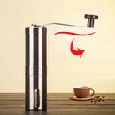 Manual Coffee Grinder Adjustable Ceramic Burr Mill Portable Hand Crank