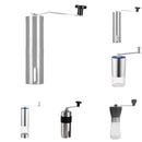 Manual Coffee Grinder Adjustable Ceramic Burr Mill Portable Hand Crank
