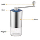 Adjustable Manual Coffee Grinder Hand Mill Kitchen Hand Grinding Tool