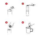 Adjustable Manual Coffee Grinder Hand Mill Kitchen Hand Grinding Tool
