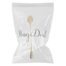 Home Cafe Restaurants Use Stainless Steel Spoon Coffee Sugar Ice Cream Spoon Salad Teaspoon Wedding Party Supplies Gold Oval