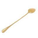 Home Cafe Restaurants Use Stainless Steel Spoon Coffee Sugar Ice Cream Spoon Salad Teaspoon Wedding Party Supplies Gold Oval