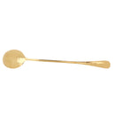 Home Cafe Restaurants Use Stainless Steel Coffee Sugar Ice Cream Dessert Spoon Salad Round Teaspoon Wedding Party Supplies Gold