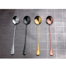 Home Cafe Restaurants Use Stainless Steel Coffee Sugar Ice Cream Dessert Spoon Salad Round Teaspoon Wedding Party Supplies Gold