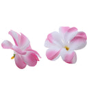 Artificial Flannel Plumeria Rubra Flower Craft Heads Home Wedding Party Table Centerpiece Decor Pack of 30PCS Pink