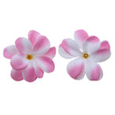 Artificial Flannel Plumeria Rubra Flower Craft Heads Home Wedding Party Table Centerpiece Decor Pack of 30PCS Pink
