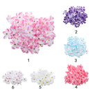 Artificial Flannel Plumeria Rubra Flower Craft Heads Home Wedding Party Table Centerpiece Decor Pack of 30PCS Purple