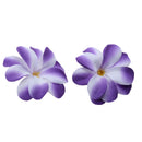 Artificial Flannel Plumeria Rubra Flower Craft Heads Home Wedding Party Table Centerpiece Decor Pack of 30PCS Purple