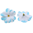 Artificial Flannel Plumeria Rubra Flower Craft Heads Home Wedding Party Table Centerpiece Decor Pack of 30PCS Blue