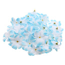 Artificial Flannel Plumeria Rubra Flower Craft Heads Home Wedding Party Table Centerpiece Decor Pack of 30PCS Blue