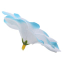 Artificial Flannel Plumeria Rubra Flower Craft Heads Home Wedding Party Table Centerpiece Decor Pack of 30PCS Blue
