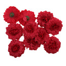 Artificial Simulation Silk Daisy Flower Heads For Home Party Wedding Floral Decor Flowers Pack of 10PCS Red