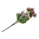 Artificial 7 Heads Roses Bouquet With Leafs Wedding Garden Decor Bridal Bouquet Decor Home Party Decor Flowers Purple