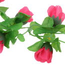 Artificial Realistic Rose Hanging Silk Garland Flower Vine Wedding Home Party Floral Decor Supplies Craft Projects DIY Rosy