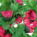 Artificial Realistic Rose Hanging Silk Garland Flower Vine Wedding Home Party Floral Decor Supplies Craft Projects DIY Rosy