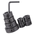 8x Drill Bit Depth Stop Collar Ring Positioner Dowel Shaft Chuck Hex Wrench 3/4/5/6/8/10/12/16mm