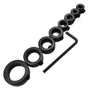 8x Drill Bit Depth Stop Collar Ring Positioner Dowel Shaft Chuck Hex Wrench 3/4/5/6/8/10/12/16mm