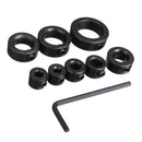 8x Drill Bit Depth Stop Collar Ring Positioner Dowel Shaft Chuck Hex Wrench 3/4/5/6/8/10/12/16mm