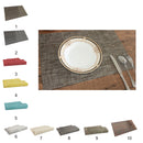 Home Dining Table Restaurant Cafe Table Use PVC Solid Insulation Heat Bowl Placemat Dining Pad Western Table Mat Placemat Coffee