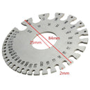 Metal Round SWG Wire Thickness Measurer Tester Ruler Gauge Diameter Tool