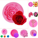 Non-Sticky Durable 3D Flower Silicone Cake Salad Chocolate Mold Fondant Mould Decorating Baking Tool Branch Pattern Charms