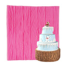 3D Tree Bark Design Princess Silicone Fondant Mould Cake Ice Paste Mold Tool Pink