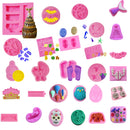 3D Shell Pattern Princess Silicone Fondant Mould Cake Ice Paste Mold Tool Pink