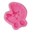 3D Bow-knot Pattern Silicone Fondant Mould Cake Ice Paste Mold Kitchen Baking Tool Pink