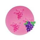 3D Grapes Pattern Silicone Fondant Mould Cake Ice Paste Mold Kitchen Baking Tool Pink