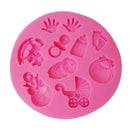 3D Baby Shower Silicone Fondant Mould Cake Ice Paste Mold Kitchen Baking Tool