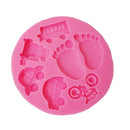 3D Transportation Silicone Fondant Mould Cake Ice Paste Mold Tool 8.5*8.5*1.1CM
