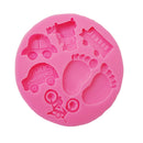 3D Transportation Silicone Fondant Mould Cake Ice Paste Mold Tool 8.5*8.5*1.1CM