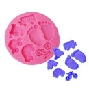 3D Transportation Silicone Fondant Mould Cake Ice Paste Mold Tool 8.5*8.5*1.1CM