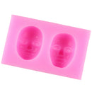 3D Twins Dolls Silicone Fondant Mould Cake Ice Paste Mold Baking Tool