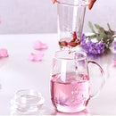 Glass Tea Infuser Cup with Tea Strainer and Lid Durable Heat-resistant