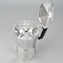 150ml Capacity Home Kitchen Use Aluminum Coffee Moka Maker Pot Top Expresso Latte Stove Percolator 3 Cups Silver