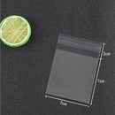 Pack of 100PCS Self Adhesive Cookies Cake Storage Holder Bag Gift Biscuits Candy Bag Party Supplies 7cm X 7cm Clear Color