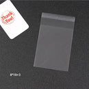Pack of 100PCS Self Adhesive Cookies Cake Storage Holder Bag Gift Biscuits Candy Bag Party Supplies 8cm X 10cm Clear