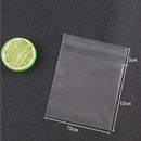 Pack of 100PCS Self Adhesive Cookies Cake Storage Holder Bag Gift Biscuits Candy Bag Party Supplies 10cm X 10cm Clear