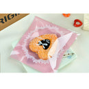 Pack of 100PCS Self Adhesive Cellophane Jewelry Holder Cookie Birthday Cookies Candy Holder Xmas Gift Bag Party Supplies 7x7cm Pink