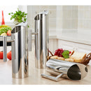 Home Cafe Restaurant Use Easy Clean Water Pitcher Stainless Steel Ice Guard Jar Container Drink Pot 2L Silver