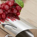 Home Cafe Restaurant Use Easy Clean Water Pitcher Stainless Steel Ice Guard Jar Container Drink Pot 2L Silver