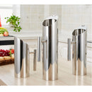 Home Cafe Restaurant Use Easy Clean Water Pitcher Stainless Steel Ice Guard Jar Container Drink Pot 2L Silver